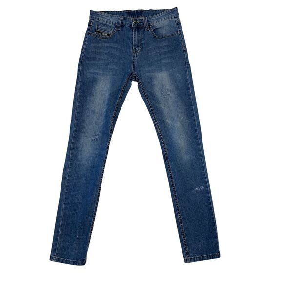 Zoo York Skinny Jeans Mens 30 x 31 Slim Fit Straight Leg Distressed Cotton Denim - Picture 1 of 10